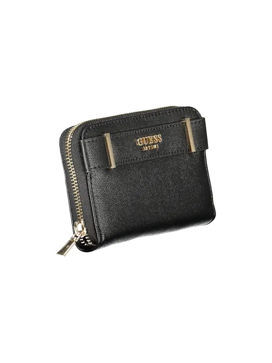 GUESS JEANS BG9633140_NEBLACK - Elegante Schwarze Geldbörse