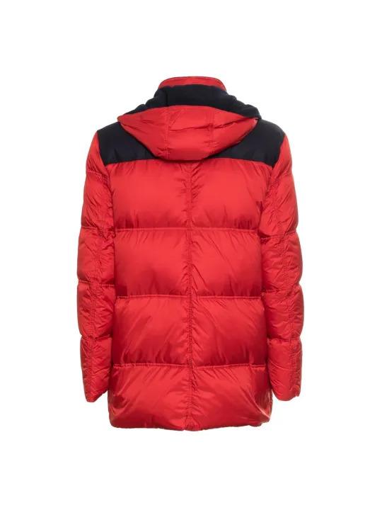 Rote und schwarze Pufferjacke Harmont & Blaine