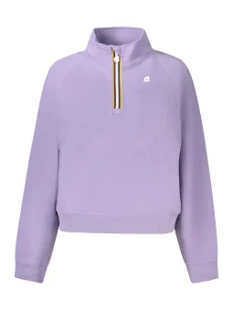 K-WAY Sweatshirt: Kontrastdetails & Logo, stylisch & modern