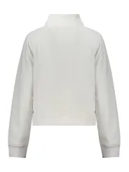 Kontrast Sweatshirt mit Logo & Halbreißverschluss - Trendy