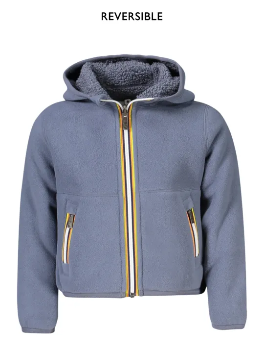"K-WAY Jacken im Sale | K-Way Wendbare Grün/Bärengrün Langarmjacke mit Kapuze und Taschen für Jungen online kaufen"|Planet-Deluxe