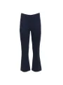 Marineblaue Schlaghose mit hohem Bund