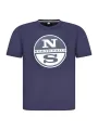 "North Sails T-Shirts im Sale | Logo Print Kurzarmshirt Rundhals  online kaufen"|Planet-Deluxe