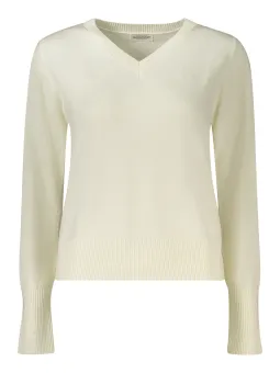 Guess Jeans Langarmshirt: V-Ausschnitt & Logo-Stickerei