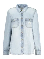 "GUESS JEANS Hemden im Sale | Gewaschenes Jeanshemd, Klassisch, Italienkragen, 2 Taschen online kaufen"|Planet-Deluxe