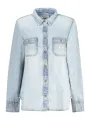 "GUESS JEANS Hemden im Sale | Gewaschenes Jeanshemd, Klassisch, Italienkragen, 2 Taschen online kaufen"|Planet-Deluxe
