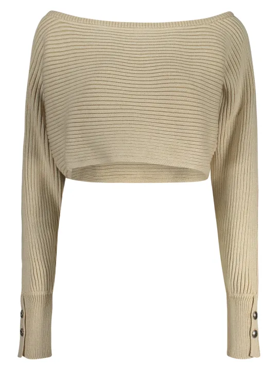 "GUESS JEANS Blusen im Sale | GUESS JEANS PULLOVER FÜR DAMEN BEIGE online kaufen"|Planet-Deluxe