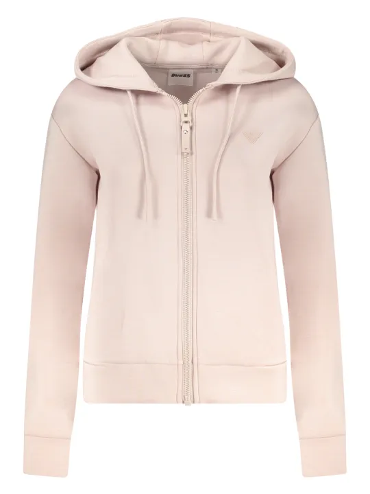 "GUESS JEANS Startseite im Sale | GUESS JEANS ROSA SWEATSHIRT MIT REISSVERSCHLUSS FÜR DAMEN online kaufen"|Planet-Deluxe