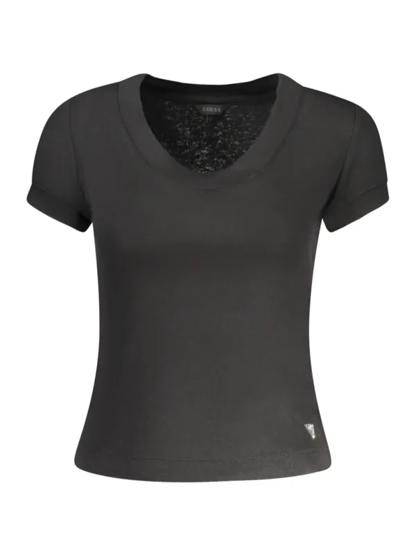GUESS JEANS T-Shirt: Stilvolles Design in Schwarz GUESS JEANS T-Shirt: Stilvolles Design in Schwarz