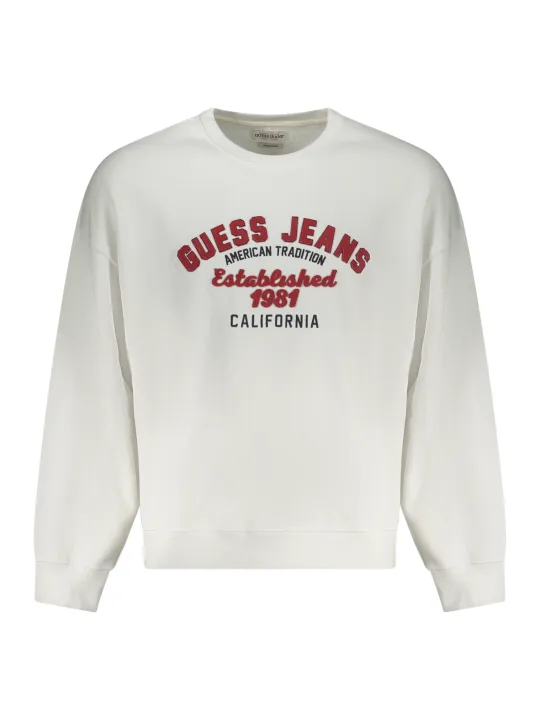 "GUESS JEANS Sweatshirts im Sale | Oversize Langarm Sweatshirt mit Stickerei und Logo online kaufen"|Planet-Deluxe