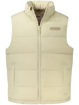 "Wasserabweisende Ärmellose Jacke mit Taschen & Logo"