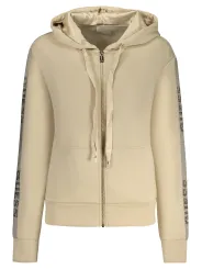 "GUESS JEANS Startseite im Sale | GUESS JEANS SWEATSHIRT MIT ZIP FÜR DAMEN BEIGE online kaufen"|Planet-Deluxe