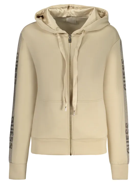 "GUESS JEANS Startseite im Sale | GUESS JEANS SWEATSHIRT MIT ZIP FÜR DAMEN BEIGE online kaufen"|Planet-Deluxe