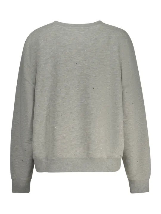 "GUESS JEANS Startseite im Sale | GUESS JEANS SWEATSHIRT OHNE REISSVERSCHLUSS DAMEN GRAU online kaufen"|Planet-Deluxe
