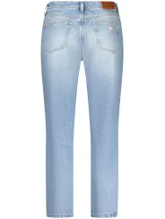 "GUESS JEANS Jeans im Sale | GUESS JEANS Damen Mom-Jeans mit Wasch-Effekt, 5 Taschen, Knopf- und Reißverschluss, Logo-Detail - Modell W5RA0DD5M4A_AZGJER online kaufen"|Planet-Deluxe