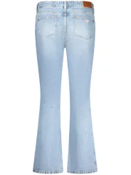 "GUESS JEANS Jeans im Sale | GUESS JEANS Damen Bootcut Jeans W5RA1SD5M4A_AZGJER - 5-Pocket, Used-Look, mit Knopf und Reißverschluss, Logo-Detail online kaufen"|Planet-Deluxe