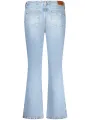 "GUESS JEANS Jeans im Sale | GUESS JEANS Damen Bootcut Jeans W5RA1SD5M4A_AZGJER - 5-Pocket, Used-Look, mit Knopf und Reißverschluss, Logo-Detail online kaufen"|Planet-Deluxe