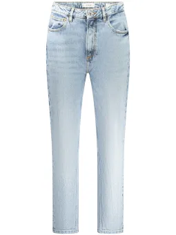 GUESS JEANS Damen Mom-Jeans - Verwaschen, Konisch, Logo-Detail