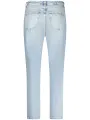 "GUESS JEANS Jeans im Sale | GUESS JEANS - Damen Mom-Jeans mit 5 Taschen, konisch geschnitten, verwaschener Effekt, Knopf- und Reißverschluss, Logo-Detail,  online kaufen"|Planet-Deluxe
