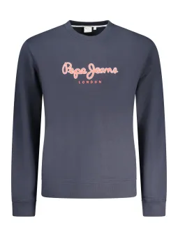 "Pepe Jeans Rundhals Sweatshirt mit Logo-Print, Gebürstet"