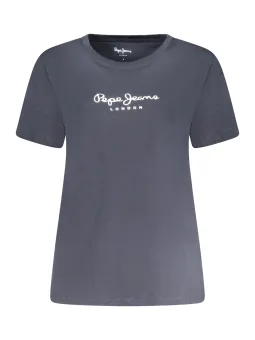Pepe Jeans Damen T-Shirt - Nachhaltig, Logo-Print, Kurzarm
