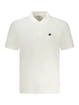 "Wrangler Weißes Kurzarm-Poloshirt mit Logo – Stilvoll & Zeitlos"