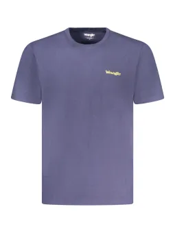 "WRANGLER Blaues Kurzarmlogo-Shirt – Bequem & Stilvoll"