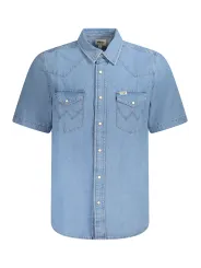 "WRANGLER Hemden im Sale | WRANGLER KURZARMHEMD HERREN BLAU online kaufen"|Planet-Deluxe