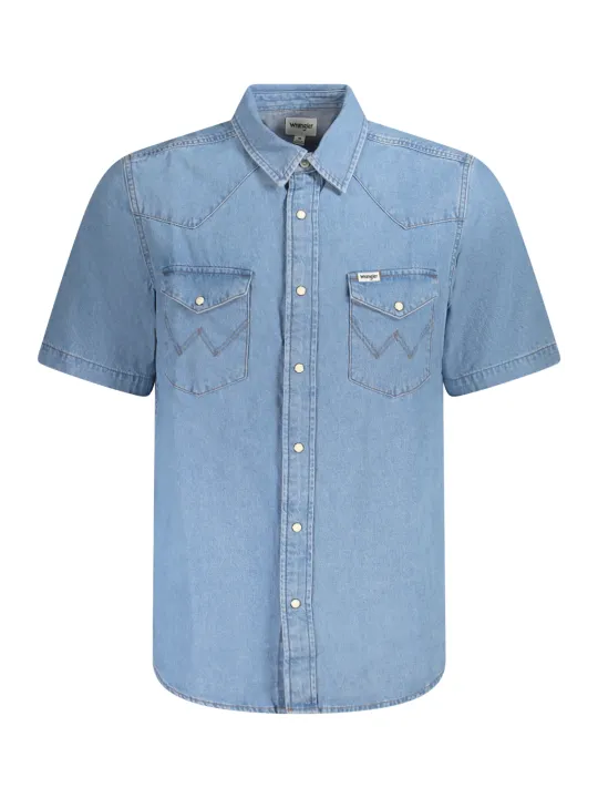 "WRANGLER Hemden im Sale | WRANGLER KURZARMHEMD HERREN BLAU online kaufen"|Planet-Deluxe