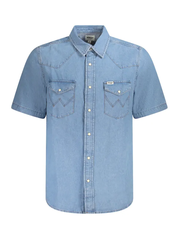 "WRANGLER Hemden im Sale | WRANGLER KURZARMHEMD HERREN BLAU online kaufen"|Planet-Deluxe