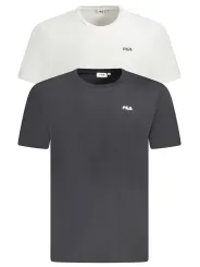 "Fila T-Shirts im Sale | Zweierpack Bio Baumwolle Rundhals TShirts Schwarz Weiss online kaufen"|Planet-Deluxe