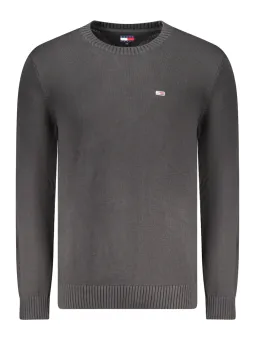 Bio-Baumwoll-Pullover: Stickerei & Rundhalsausschnitt