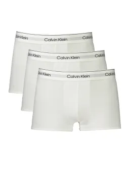 "3er-Pack Tiefbund Boxershorts Weiß aus Bio-Baumwolle"