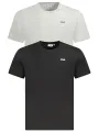 "Fila T-Shirts im Sale | Zweierpack Bio-Baumwolle T-Shirts mit Logo Print Fila Schwarz Grau online kaufen"|Planet-Deluxe