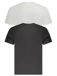 "Fila T-Shirts im Sale | Zweierpack Bio-Baumwolle T-Shirts mit Logo Print Fila Schwarz Grau online kaufen"|Planet-Deluxe