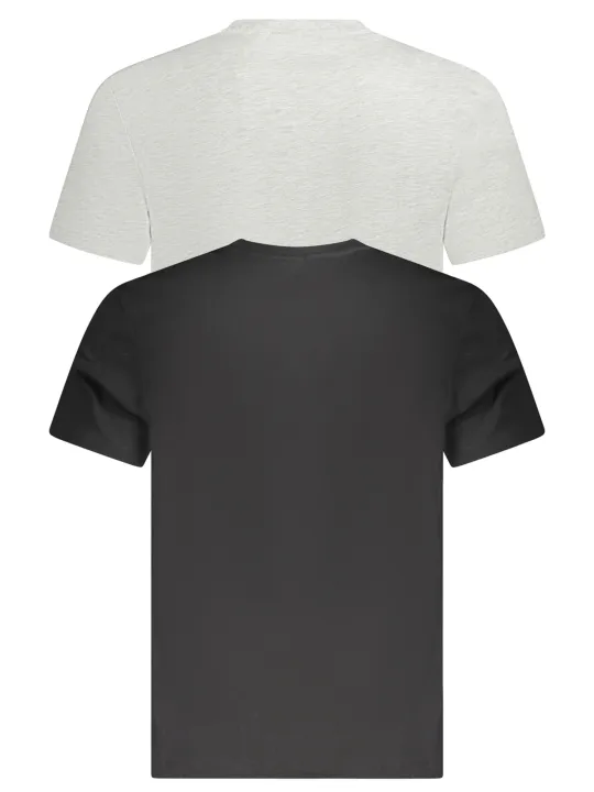 "Fila T-Shirts im Sale | Zweierpack Bio-Baumwolle T-Shirts mit Logo Print Fila Schwarz Grau online kaufen"|Planet-Deluxe