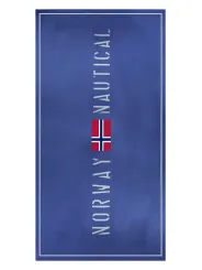 "NORWAY 1963 Badeanzüge & Bikinis im Sale | NORWEGEN 1963 UNISEX BLAUES STRANDTUCH online kaufen"|Planet-Deluxe