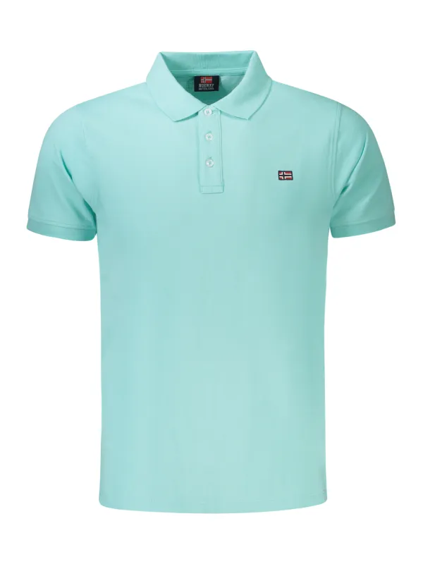 "NORWAY 1963 Poloshirts im Sale | Norwegen Polo Kurzarm 3 Knopf Logo Azurblau online kaufen"|Planet-Deluxe "NORWAY 1963 Poloshirts im Sale | Norwegen Polo Kurzarm 3 Knopf Logo Azurblau online kaufen"|Planet-Deluxe