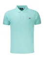 "NORWAY 1963 Poloshirts im Sale | Norwegen Polo Kurzarm 3 Knopf Logo Azurblau  online kaufen"|Planet-Deluxe