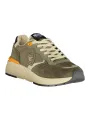 "Blauer Sneakers im Sale | Blauer Kontrast-Sneaker mit Logo und Applikation online kaufen"|Planet-Deluxe