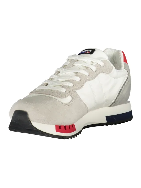 "Blauer Sneakers im Sale | Blauer Kontrast Sneakers mit Wechselschnürsenkeln online kaufen"|Planet-Deluxe