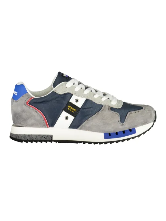 "Blauer Sneakers im Sale | Kontrast-Sneaker mit Wechselsenkel und herausnehmbarem Fußbett online kaufen"|Planet-Deluxe