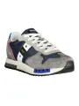 "Blauer Sneakers im Sale | Kontrast-Sneaker mit Wechselsenkel und herausnehmbarem Fußbett online kaufen"|Planet-Deluxe