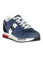 "Blauer Sneakers im Sale | Kontrast-Sneaker mit Wechselschnürsenkel und Logo Print online kaufen"|Planet-Deluxe