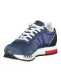 "Blauer Sneakers im Sale | Kontrast-Sneaker mit Wechselschnürsenkel und Logo Print online kaufen"|Planet-Deluxe