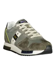"Blauer Sneakers im Sale | Kontrast-Sneaker mit Wechselschnürsenkel und Logo Print online kaufen"|Planet-Deluxe