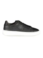 "Blauer Sneakers im Sale | Blauer Sneakers mit Kontrastdetails und Logo Print online kaufen"|Planet-Deluxe