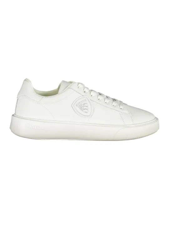 "Blauer Sneakers im Sale | Blauer Sneakers S5BUCK01LEA mit Kontrastdetails und Logo online kaufen"|Planet-Deluxe