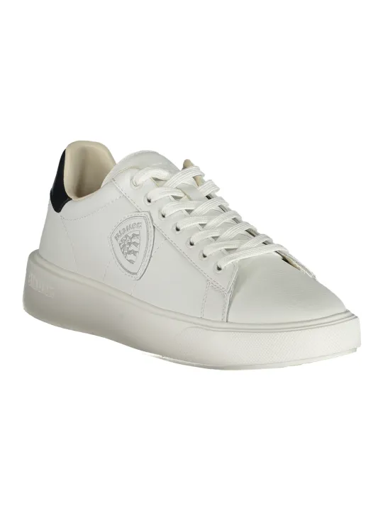 "Blauer Sneakers im Sale | Blauer Sneaker mit Logo und Kontrastdetails online kaufen"|Planet-Deluxe