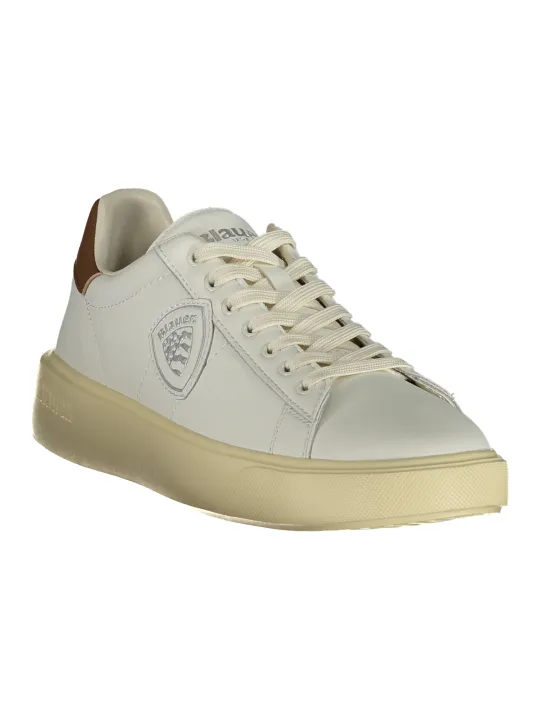 "Blauer Sneakers im Sale | Braune Sneakers mit Schnürsenkeln und Logo-Print von Blauer online kaufen"|Planet-Deluxe